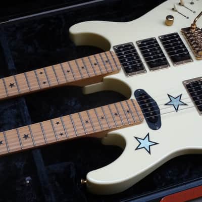 Kramer Richie Sambora Stars White Double Neck 1980's Bon Jovi Vibe image 24