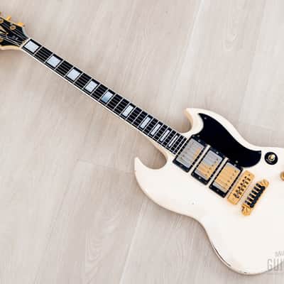 1978 Gibson SG Custom 3-Pickup Vintage Guitar Alpine White w/ T Tops, Case image 12