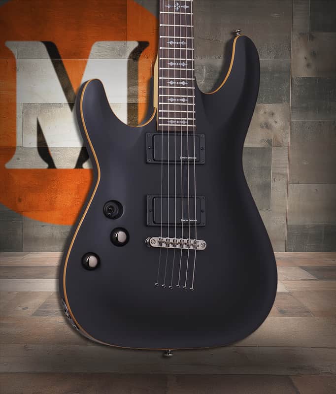 Schecter Demon-6 LH - Satin Black (3665) image 1