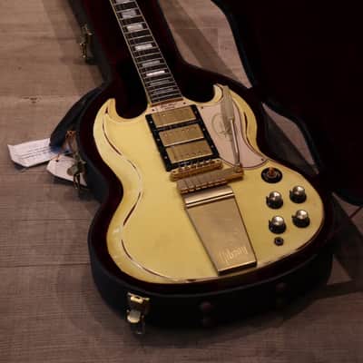 Gibson Custom shop 1963 Lespaul SG Custom Maestro Vibrola 2010 Classic White image 2