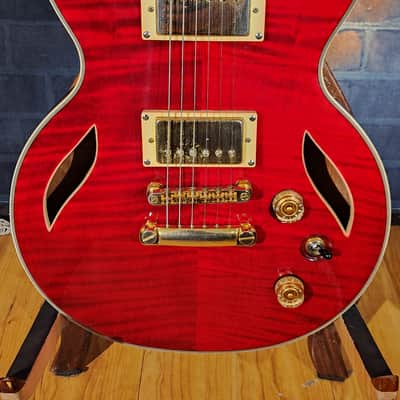 Dean Del Sol Semi-Hollow Cherry Red image 5