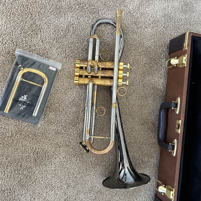 Carol Brass CTR-5280L-GLT(D)-Bb Alexis Baro trumpet 2021 - Gold Brass Black Nickel Bell image 5