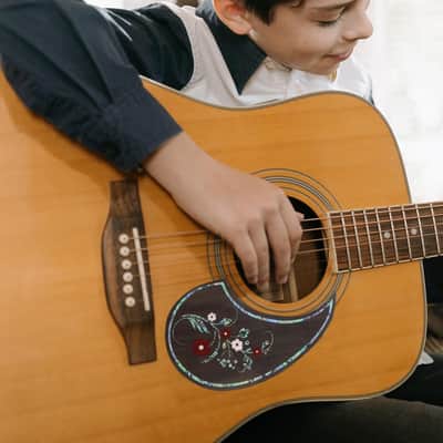 Universal Acoustic Guitar Pickguard – Teardrop Self-Adhesive PVC Pickguard for 39–41" Guitars image 1