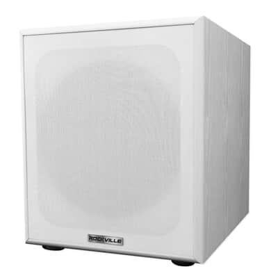 2) Rockville RockShelf 58W 5.25" White Bookshelf Speakers+Bluetooth/Wifi Amp+Sub image 5