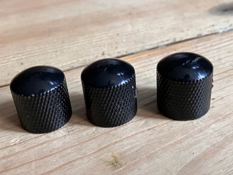 Rockson Bass II Bass Guitar Knobs x 3 1980s Taiwan Japan ? image 1