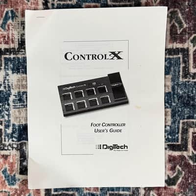 2001 DigiTech Control X Foot Controller Vintage Made In USA MIDI Footswitch W/ Original Box Cable & Manual! image 8