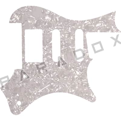 Custom Pickguard For 2016 - 2020 Made in Indonesia Strandberg Boden Classic 6-Trem - White Pearl/White/Black/White .090" image 1