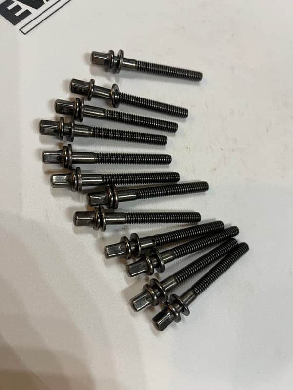 Tama Black Nickel Tension Rods (12) image 1