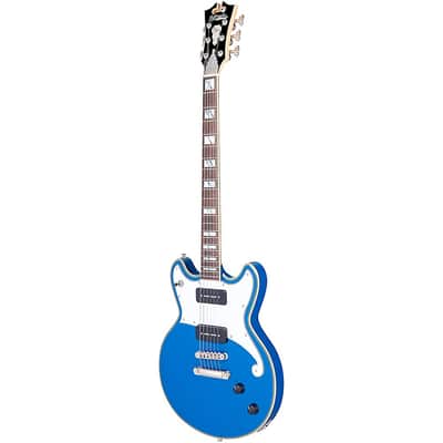 D'Angelico Deluxe Brighton Limited-Edition Solid Body Electric Guitar Regular Sapphire image 6