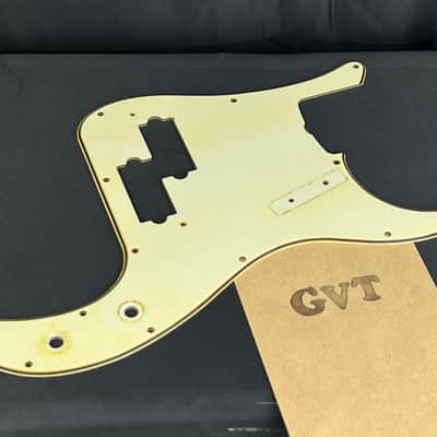 General Vintage Tone Pre CBS Nitrate celluloid pickguard for Precision Bass ®️ Aged Nitro Nitrate image 4