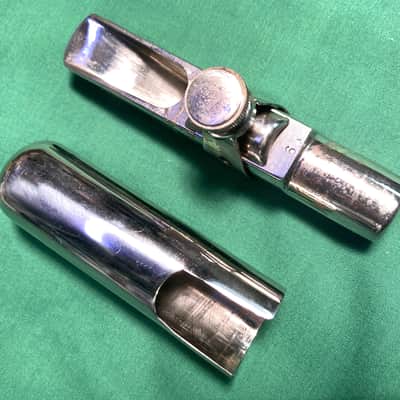 Wolfe Tayne Metal Tenor Sax Mouthpiece-Facing 6*-Made c.1970's-w/Lig and Cap image 8