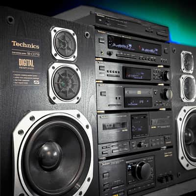 TECHNICS TOWER 🌈RaRe🌈 Vintage Audio Stack + SB-CD710 HiFi Speakers image 3