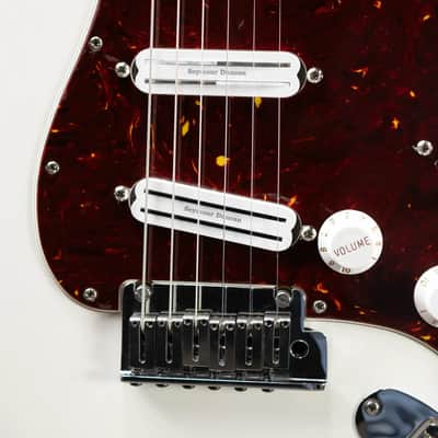 Fender American Ultra Stratocaster Guitar - Arctic Pearl with Hardshell Case - Used image 11