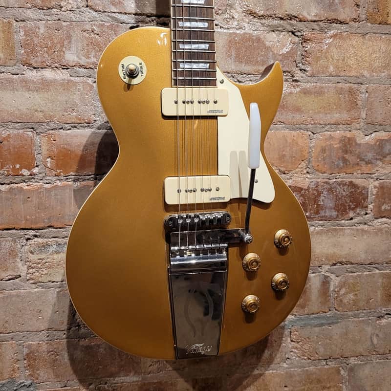 Vintage V100 Electric Guitar Gold | Midge Ure Signature | TG29555 | Guitars In The Attic image 1