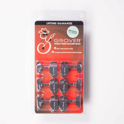 Grover 150C Imperial Guitar Tuners 3x3 Chrome image 1