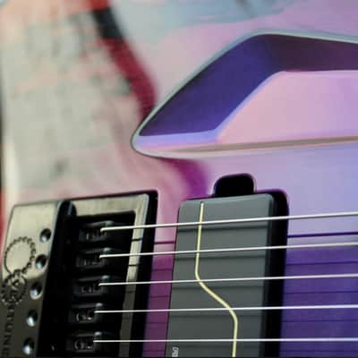 Aristides NAMM Exclusive 060 Evertune 2024 - Worn Purple/Red Chameleon Gloss image 8
