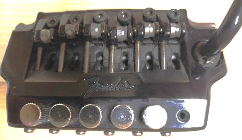 Fender 211-26 Fine Tuner Trem 1990s - Black/Chrome image 1