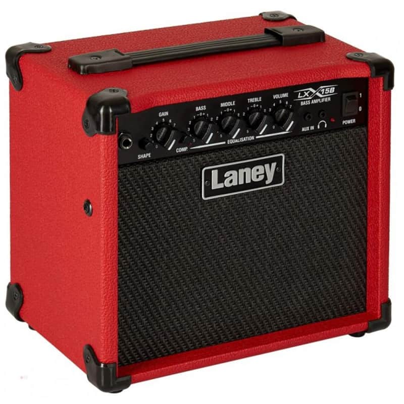 Laney LX15 15-Watt 2x5" Bass Combo, Red image 1