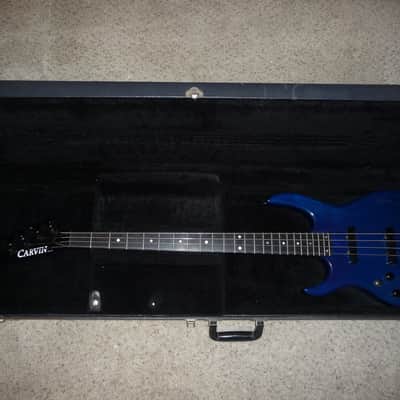 Carvin LB70 1991 Sapphire Blue Transparent - Lefty image 10