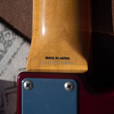 2016 Fender Japan - Classic 60's Jazz Bass Reissue - Candy Apple Red Finish - JB-62 - Made in Japan - Pro Set Up w Perfect Frets/Action/Intonation! image 4