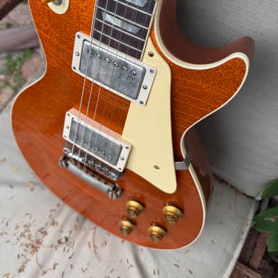 Gibson Mint 2025 Gibson Custom Shop Limited Edition Murphy Lab '57 Les Paul - Orange Sparkle image 14