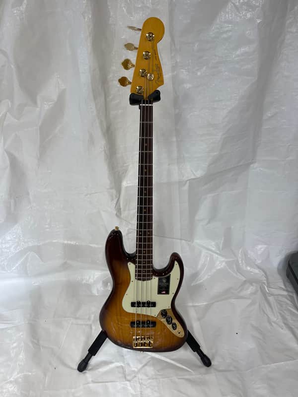 Fender 75th Anniversary Commemorative Jazz Bass 2021 - 2-Color Bourbon Burst image 1