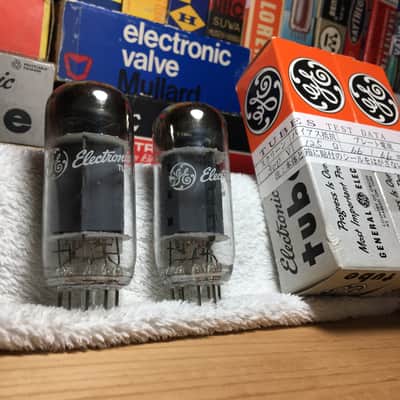 2x Vintage Matched NOS 7868 GE USA Power Tubes w/ OE Boxes Included ~ (7591A Equivalent w/Adapter) ~ Fisher Bogen Ampeg + more OEMs + Guitar Amps (2 Pairs In Stock) image 2