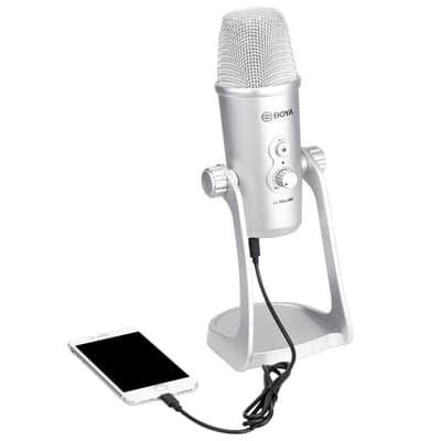 Boya BY-PM700SP | Multipattern USB Condenser Microphone (iOS/Android, Mac/Windows) | Open Box image 7