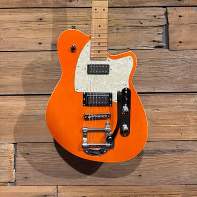 Reverend Flatroc w/Bigsby - Rock Orange image 2