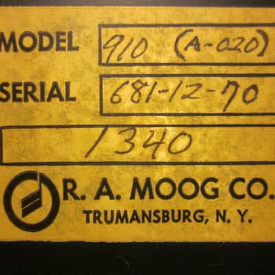 Moog modular 910 power supply image 1