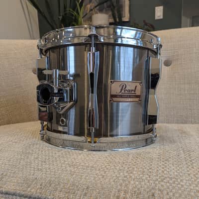 Pearl Maple Shell MX 10" x 8" Tom 1980s - Brushed Silver Metallic image 3