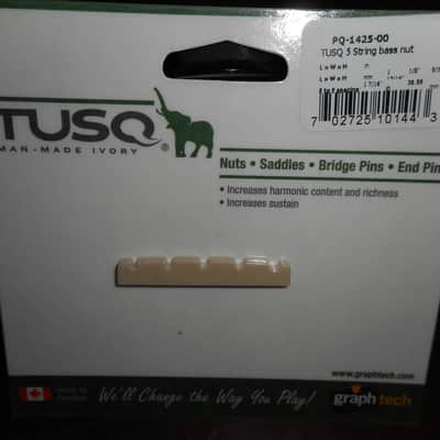 Graph Tech PQ-1425-00 TUSQ 1-7/16" B-to-G Slotted 5-String Bass Nut