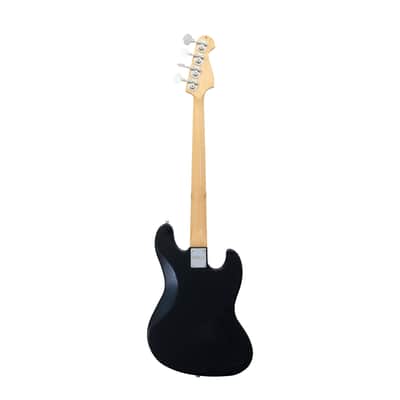 CNZ Audio JB-Vintage 1975 Left Handed Electric Bass Guitar - Maple Fingerboard & Neck, Black image 2