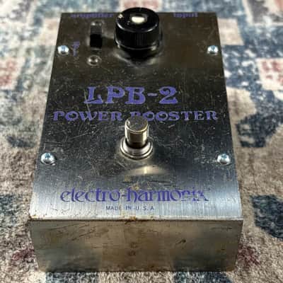 1970s Electro-Harmonix LPB2 Power Booster Vintage Purple Font Made In USA Guitar Effect Pedal! image 2