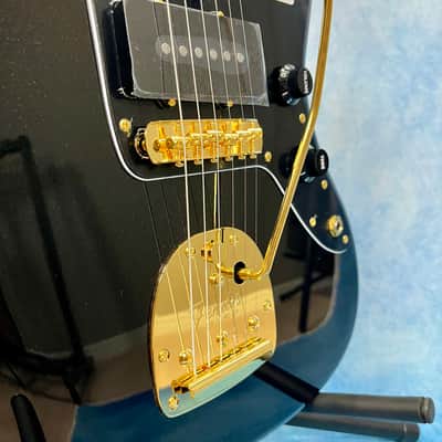 2025 Fender Japan Traditional Collection '60s Jazzmaster – Black Pearl / Gold, Matching Headstock, MIJ image 8