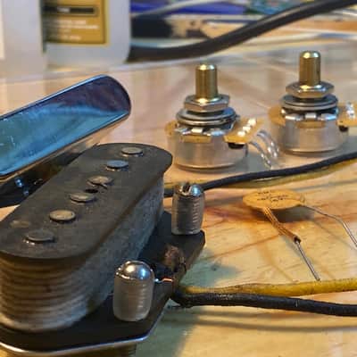 General Vintage Tone 1955 Telecaster Pickup set Scatter wound NOS coil wires 2020 Aged image 1