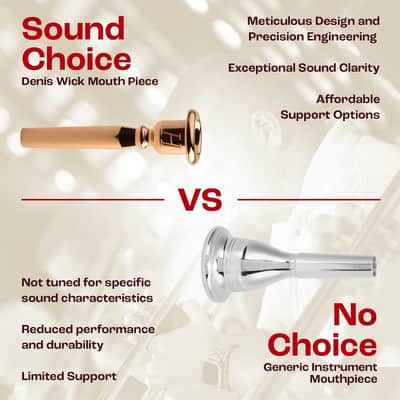 Denis Wick Heritage Trumpet Mouthpiece Gold Plated, 3182G-3C - V-Type Backbore for Balanced Airflow and Tone - Trumpet Accessories for Effortless Articulation 16.75 x 5.27 x 3.80mm image 5