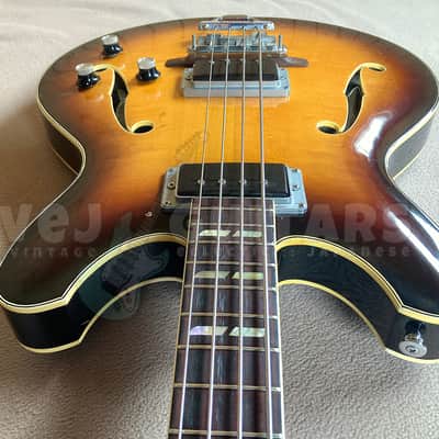 YAMAHA SA-70 Vintage semi-acoustic bass - Japan 1968-73 w/OHSC image 10