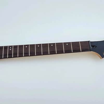 22 fret fast Shred guitar reverse Head Upper Dot Inlay Canadian Maple rose board guitar neck diy image 3