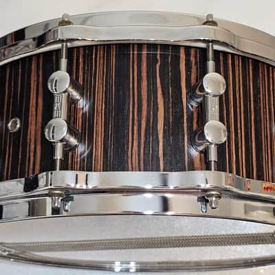 Sonor SC 10 1406 SDWD S Classix 14"x 6" Scandinavian Birch Snare in Ebony Veneer w/ Hella Hoops image 5