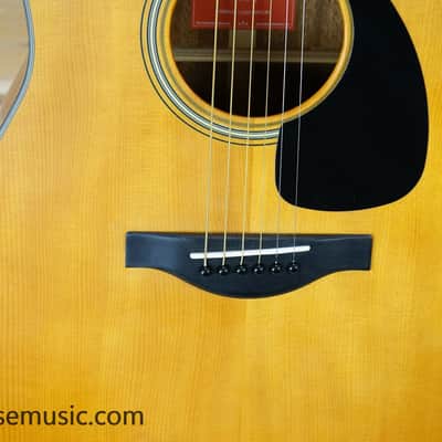 Yamaha FGX3 Red Label Dreadnought Acoustic-Electric Guitar - Natural image 5