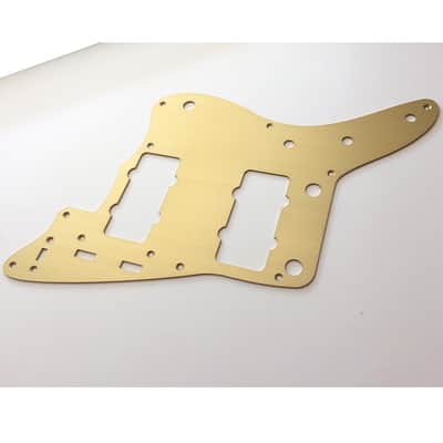 HERAD 9-hole Jazzmaster Pickguard. Gold Anodised Aluminium. 58/59 style. Anodized Scratchplate. image 6