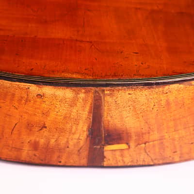 C.F. Marchal early Romantic guitar in shape of a coat of arms - outstanding sound and exceptional construction details - check video! image 12