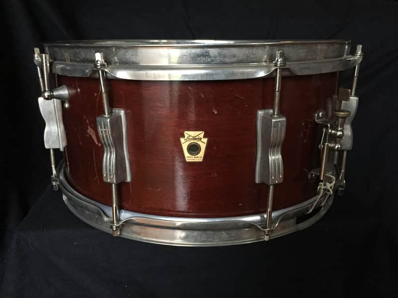 Ludwig No. 470 Auditorium Model 6.5x14" 8-Lug Snare Drum 1960 - 1968 image 3