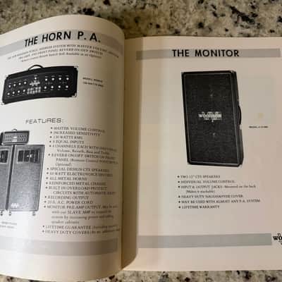 Woodson Catalog 70s Guitar Amp PA the lead amp the steel amps image 3