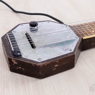 1930s AudioVox 7-String "Frying Pan" Vintage Lap Steel w/ Case, Seattle-Made, Paul Tutmarc image 6