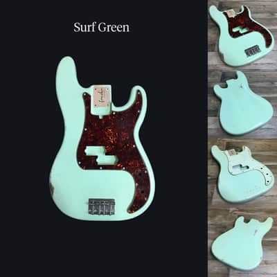 Made to Order - FRANCHIN Jupiter bass body Relic Aged 100% Nitro Lacquer (Sunburst/ Black/ White/ Blue/ Green/ Yellow/ Red/ Pink/ Burgundy/ Purple/ Gold/ Silver, etc.) Basswood Poplar Precision-Bass Style Made in Italy image 10