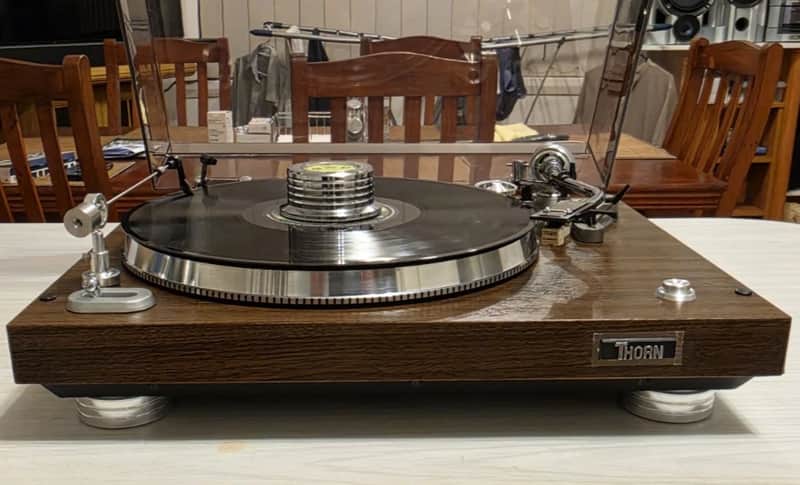 VINTAGE THORN RESTORED TURNTABLE/33/45 SPEED/CHROME EDITION image 1