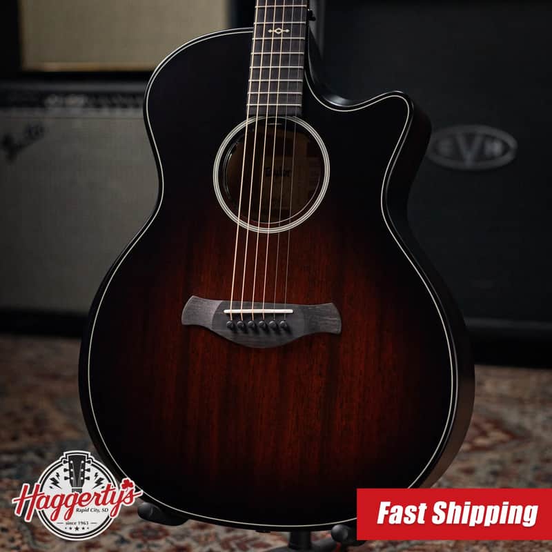 Taylor Next Generation Builder's Edition 324ce Grand Auditorium Acoustic/Electric Guitar - Kona Burst with Hardshell Case image 1