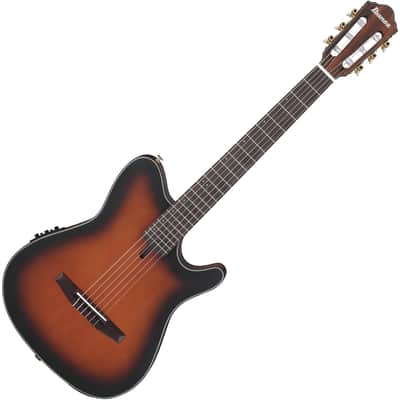 Ibanez FRH10NBSF, Thinline Nylon Acoustic Electric Guitar - Brown Sunburst image 1